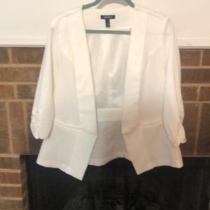 White Torrid jacket size 0